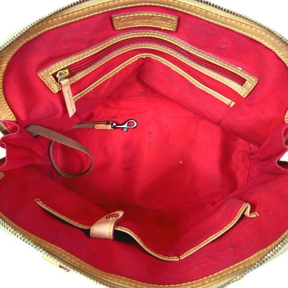 Vintage Dooney & Bourke Patent Leather Zip Zip Satchel - 11” x 9.5” x 5” - Picture 4 of 10